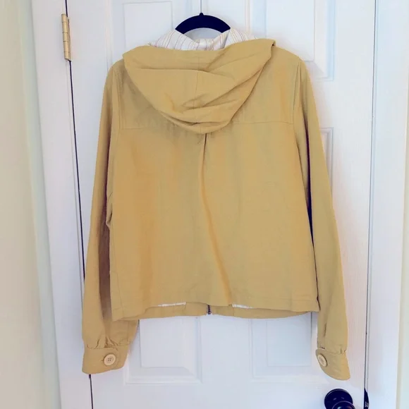 Anthropologie | Mustard Yellow Hooded Jacket by Sanctuary, Size Medium - Picture 2 of 8